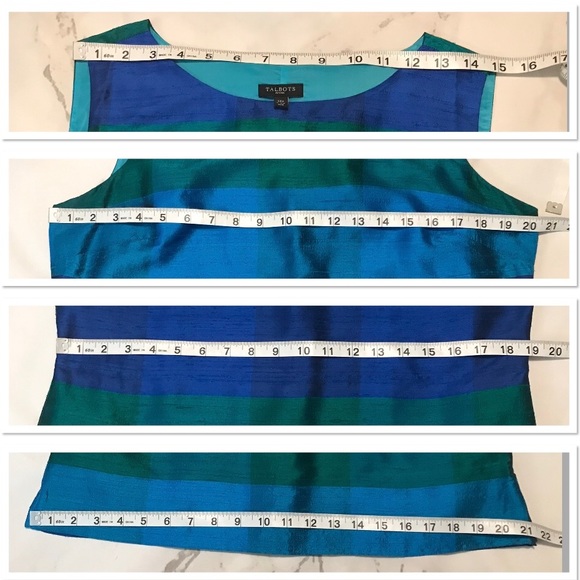 Talbots Sleeveless raw silk top (EUC) - Picture 11 of 11